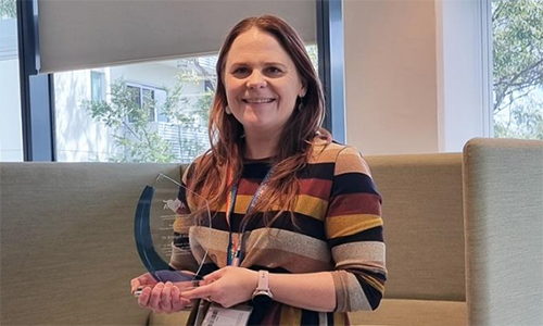 Bridget Abell receives Alan Goble Distinguished Service Award