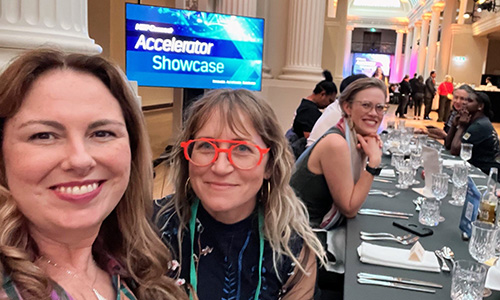 Megan Campbell and Michelle Allen at the TTRA Showcase Dec 2025